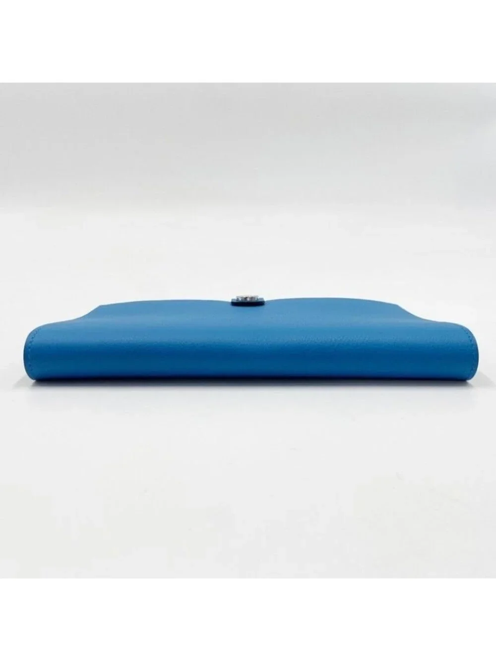 Hermes Wallet Toutenmain Blue Green Color Silver